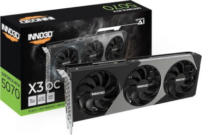 Inno 3D GeForce RTX 5070 12GB GDDR7 X3 OC Κάρτα Γραφικών Κωδικός: N50703-12D7X-195064L
