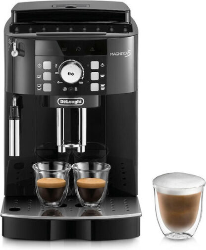 De'Longhi Magnifica S Αυτόματη Μηχανή Espresso Εντοιχιζόμενη 1450W Πίεσης 15bar για Cappuccino με Μύλο Άλεσης Μαύρη