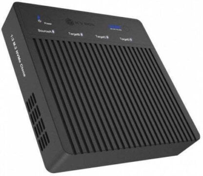 Icy Box Storage Docking Station Ib-4013mcl-c4 4-bays M.2 Nvme Ssds 1:3 Clone Usb4 Black