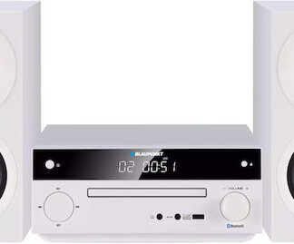 Blaupunkt Ηχοσύστημα 2.0 MS30BT 40W με CD / Digital Media Player και Bluetooth Λευκό