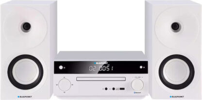 Blaupunkt Ηχοσύστημα 2.0 MS30BT 40W με CD / Digital Media Player και Bluetooth Λευκό