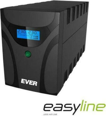 Ever EASYLINE 1200 AVR USB Line-Interactive 1.2 kVA 600 W 4 AC outlet(s)