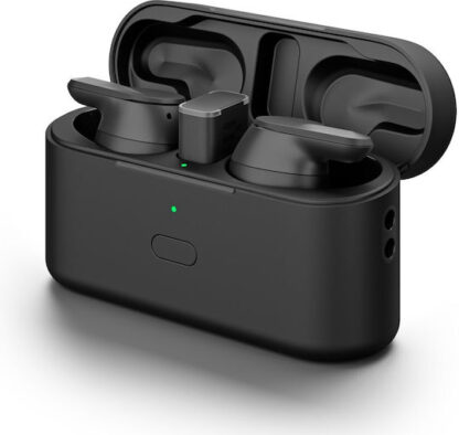 Epos Adapt E1 In-ear Bluetooth Handsfree Ακουστικά με Αντοχή στον Ιδρώτα και Θήκη Φόρτισης Scandinavian Black
