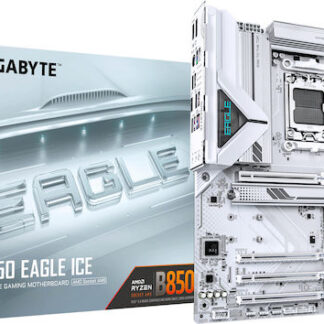 GIGABYTE X870E AORUS PRO ICE Motherboard - Supports AMD Ryzen 9000 CPUs  16+2+2 Phases Digital VRM  up to 8000MHz DDR5 (OC)  3xPCIe 5.0 + 1xPCIe 4.0  Wi-Fi 7  2.5GbE LAN  USB 4