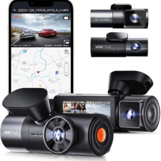 Vantrue N2S Dual Κάμερα DVR Αυτοκινήτου 1440P με Οθόνη για Παρμπρίζ με Βεντούζα