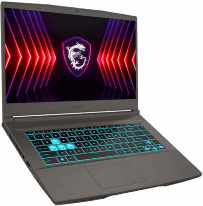 MSI Thin A15 B7VF-460XPL AMD Ryzen™ 5 7535HS Laptop 39.6 cm (15.6 ) Full HD 16 GB DDR5-SDRAM 512 GB SSD NVIDIA GeForce RTX 4060 Wi-Fi 6E (802.11ax) NoOS Grey
