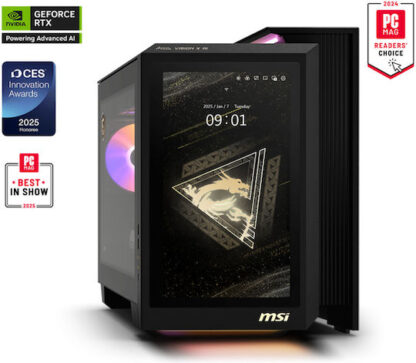 MSI MEG Vision X AI 2NVV7-004EU Ultra 7 265K 32GB DDR5 SSD2TB GeForce RTX 5080 16GB VENTUS 3X BE200 WiFi 7+BT Win11 Black