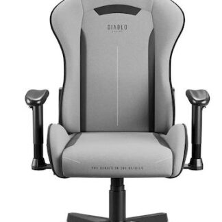 Aerocool Crown AeroSuede Υφασμάτινη Καρέκλα Gaming με Ρυθμιζόμενα Μπράτσα Steel Blue