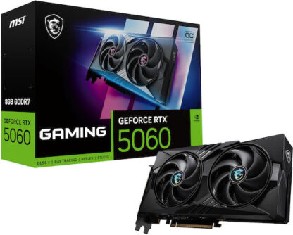 MSI GeForce RTX 5060 8GB GDDR7 8G GAMING OC Κάρτα Γραφικών Κωδικός: V537-005R