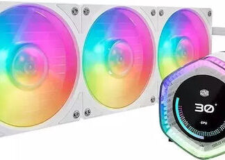 CoolerMaster MasterLiquid 360 ION Υδρόψυξη Επεξεργαστή Τριπλού Ανεμιστήρα 120mm για Socket AM4/AM5/1700/115x με ARGB Φωτισμό Λευκή