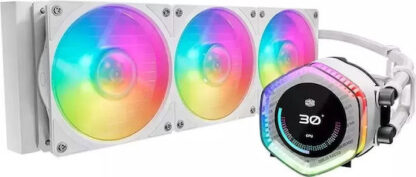 CoolerMaster MasterLiquid 360 ION Υδρόψυξη Επεξεργαστή Τριπλού Ανεμιστήρα 120mm για Socket AM4/AM5/1700/115x με ARGB Φωτισμό Λευκή