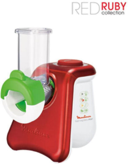 Moulinex Κόφτης Λαχανικών / Φρούτων 260W Κόκκινος Κωδικός: DJ8115