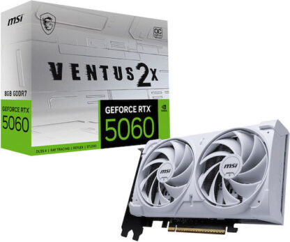 MSI GeForce RTX 5060 8GB GDDR7 Ventus 2X OC White Κάρτα Γραφικών Κωδικός: V537-003R