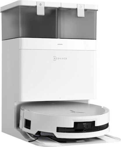 Ecovacs Σκούπα Ρομπότ για Σκούπισμα & Σφουγγάρισμα με Wi-Fi Λευκή