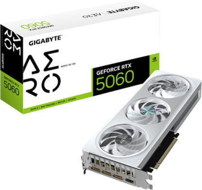 GIGABYTE GeForce RTX 5060 AERO OC 8G Graphics Card - 8GB GDDR7