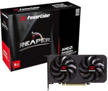 PowerColor Radeon RX 9060 XT 8GB GDDR6 Reaper Κάρτα Γραφικών Κωδικός: RX9060XT 8G-A