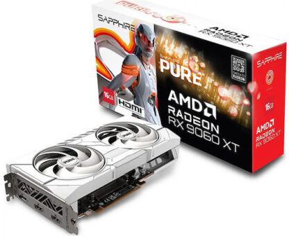 Sapphire Radeon RX 9060 XT 16GB GDDR6 Pure Κάρτα Γραφικών Κωδικός: 11350-02-20G