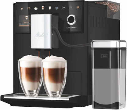 Melitta Latteselect Αυτόματη Μηχανή Espresso Εντοιχιζόμενη 1400W Πίεσης 15bar με Μύλο Άλεσης Μαύρη