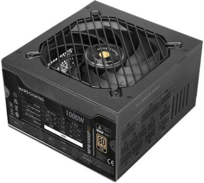 Mars Gaming 1000W Μαύρο Τροφοδοτικό Υπολογιστή Full Modular 80 Plus Gold (MPB1000PSI)