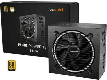 Be Quiet Pure Power 13 M 650W Μαύρο Τροφοδοτικό Υπολογιστή Full Modular 80 Plus Gold