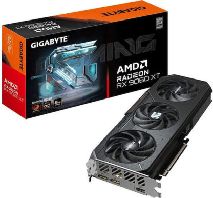 GIGABYTE Radeon RX 9060 XT GAMING OC 16G Graphics Card - 16GB GDDR6  128bit  PCI-E 5.0  3320 MHz Core Clock  2 x DisplayPort  1 x HDMI  GV-R9060XTGAMING OC-16GD