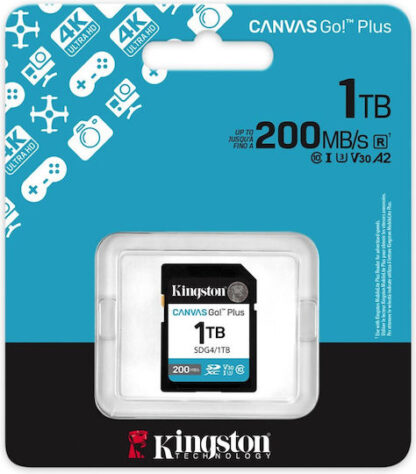 Kingston microSDXC 1.0TB Class 10 U3 V30 UHS-I με αντάπτορα
