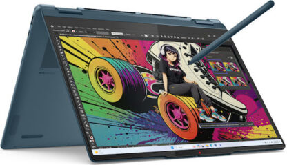 Lenovo Yoga 7 2-in-1 14AKP10 Copilot+ PC AMD Ryzen AI 5 340 Hybrid (2-in-1) 35.6 cm (14 ) Touchscreen WUXGA 16 GB LPDDR5x-SDRAM 512 GB SSD Wi-Fi 7 (802.11be) Windows 11 Home Teal