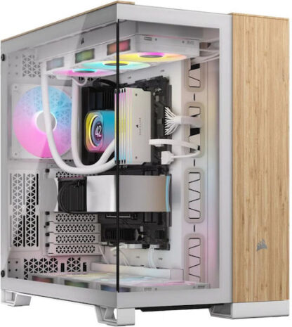 Corsair CC-9011284-WW computer case Midi Tower Bamboo  White
