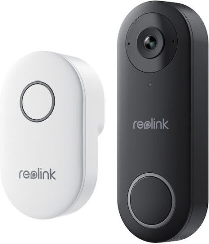 Reolink D340W - 5MP Video Doorbell with Chime  2.4/5 GHz Wi-Fi  Person Detection  Two-Way Audio  Works with NVRs