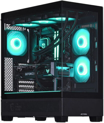 Actina 5901443416364 PC AMD Ryzen™ 7 9800X3D 32 GB DDR5-SDRAM 1 TB SSD NVIDIA GeForce RTX 5070 Midi Tower Black