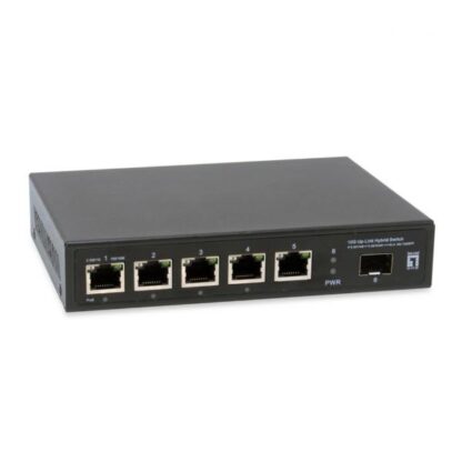 Level One GEP-0625 Unmanaged L2 PoE++ Switch με 5 Θύρες Ethernet και 1 SFP Θύρα