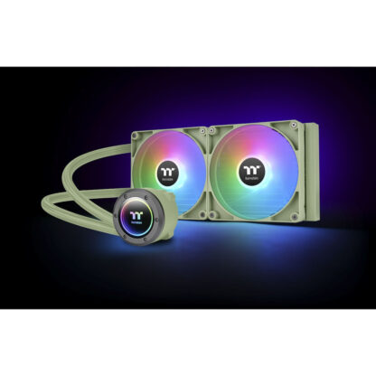 Thermaltake TH280 V2 Matcha Green Edition Υδρόψυξη Επεξεργαστή Διπλού Ανεμιστήρα 140mm για Socket AM4/AM5/1700/1200/115x με ARGB Φωτισμό Πράσινο