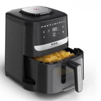 Tefal Easy Fry Silence EY5568E0 fryer Single 5 L Stand-alone Hot air fryer Black Stainless steel Tefal Easy Fry Silence EY5568E0 fryer Single 5 L Stand-alone Hot air fryer Black Stainless steel