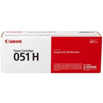 Canon 051H Γνήσιο Toner Laser Εκτυπωτή Μαύρο High Capacity 4100 Σελίδων (2169C002)