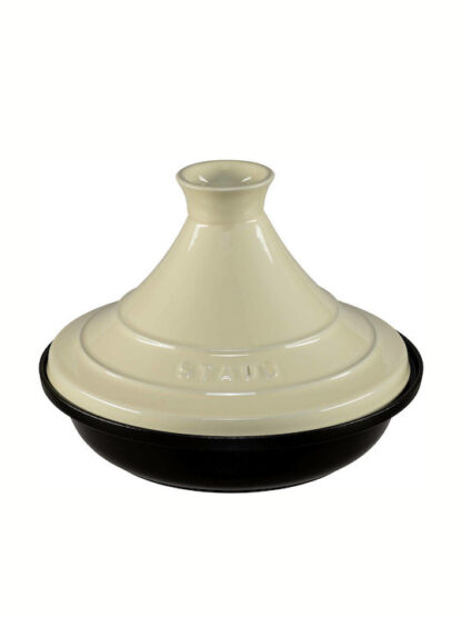 Staub Tajine 28cm round, cream cast iron, Tagine specialities