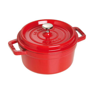 Staub La Cocotte 24cm rund, mit Dämpfeinsatz, schwarz
