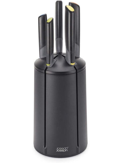 Joseph Joseph Elevate Knife Block Set 6 pcs. black