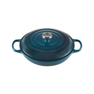 Le Creuset Signature Shallow Casserole round 30cm Deep Teal (21180306422430)