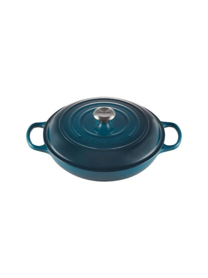 Le Creuset Signature Shallow Casserole round 30cm Deep Teal (21180306422430)