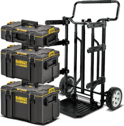 Dewalt Τροχήλατος Πλαστικός Εργαλειοφόρος 3 Τμημάτων με Εργαλειοθήκη Π70xΒ62xΥ113εκ. ToughSystem 2.0 4in1 Κωδικός: DWST83401-1