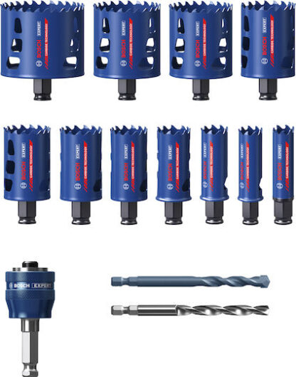 Bosch Σετ Ποτηροπρίονα με Διάμετρο από 1mm έως 76mm για Ξύλο, Μέταλλο και Τούβλο Κωδικός: 2608900447