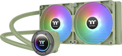 Thermaltake TH280 V2 Matcha Green Edition Υδρόψυξη Επεξεργαστή Διπλού Ανεμιστήρα 140mm για Socket AM4/AM5/1700/1200/115x με ARGB Φωτισμό Πράσινο