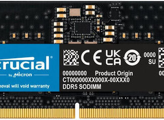 Crucial DDR5 με Module 1x64GB και Ταχύτητα 5600 για Laptop Κωδικός: CT64G56C46S5 Crucial DDR5 με Module 1x64GB και Ταχύτητα 5600 για Laptop Κωδικός: CT64G56C46S5