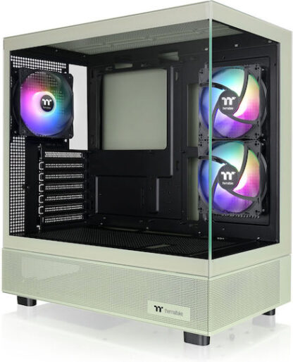 Thermaltake View 270 Plus TG ARGB Gaming Midi Tower Κουτί Υπολογιστή με Πλαϊνό Παράθυρο Matcha Green