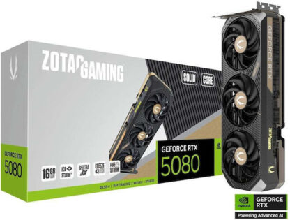 Zotac GeForce RTX 5080 16GB GDDR7 Solid Core Κάρτα Γραφικών Κωδικός: ZT-B50800D2-10P