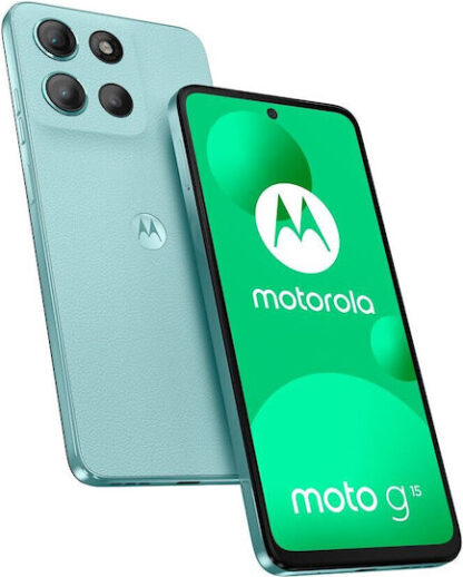 Motorola moto g15 17.1 cm (6.72 ) Dual SIM Android 15 4G USB Type-C 8 GB 128 GB 5200 mAh Light Blue