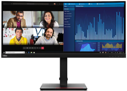 Lenovo ThinkVision P34w-20 LED display 86.7 cm (34.1 ) 3440 x 1440 pixels Wide Quad HD Black