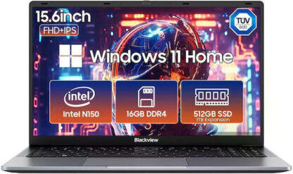 Blackview AceBook 6 N150 15.6”FHD 16GB SSD512 Windows 11 Home Grey