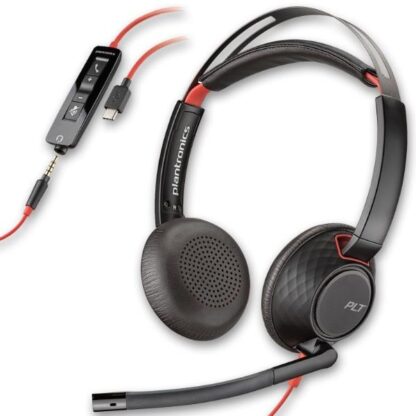 Poly Blackwire 5220 On Ear Multimedia Ακουστικά με μικρόφωνο και σύνδεση USB-C