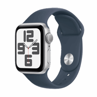 Watch Apple Watch Series 9 Cellular 41mm Silver Aluminium Case with Sport Band M/L - Storm Blue